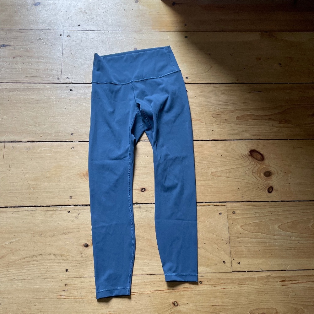 Lululemon Wunder Under 25" Crop Leggings Slate Blue Rare Color